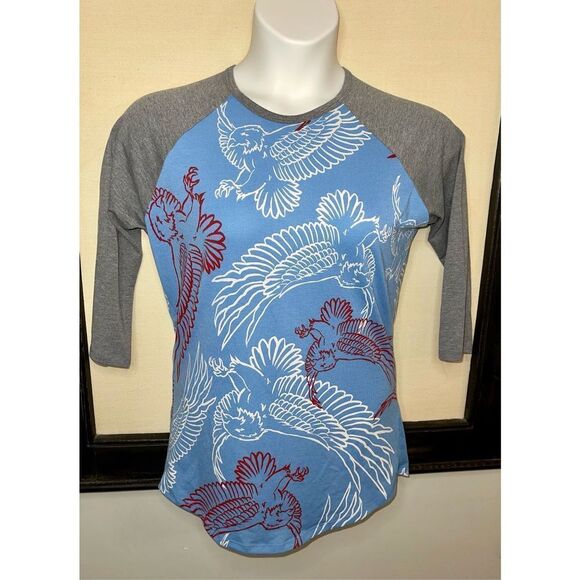 Lularoe Randy Eagle Print Shirt - Small - Picture 8 of 10